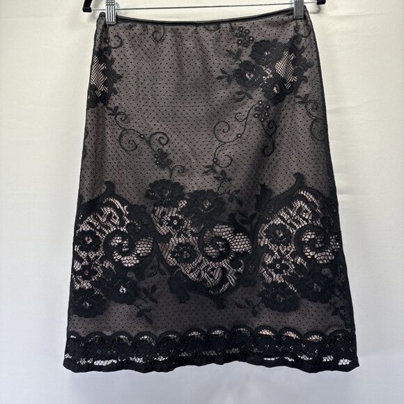 HeartSoul Women's Mini Skirt Size M Whimsigoth Fairy Lace Black Pink Pull On - Picture 2 of 6